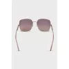 Sunglasses with pink lenses