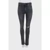 Skinny джинси з рваним ефектом