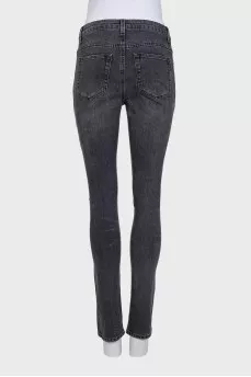 Skinny джинси з рваним ефектом