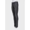 Mid-rise jeans with fringe