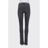 Mid-rise jeans with fringe