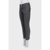 Джинсы серого цвета slim fit