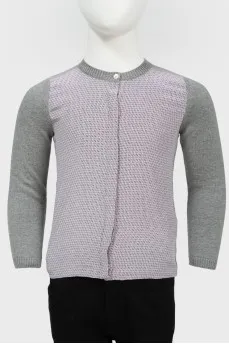 Children's cardigan with buttons