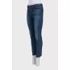 Low rise blue jeans