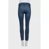 Low rise blue jeans