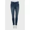 Blue tapered jeans