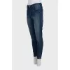 Blue tapered jeans
