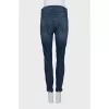 Blue tapered jeans