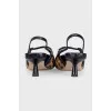 Ponyskin slingbacks