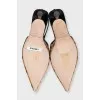 Ponyskin slingbacks
