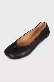 Brown Tabi ballet flats