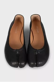 Brown Tabi ballet flats