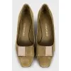 Green suede shoes