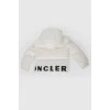 Creamy children's jacket with black pattern