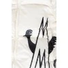 Creamy children's jacket with black pattern