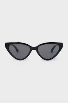 Cat-eye sunglasses with brand logo