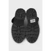 Black textile boots