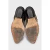 High suede cossack boots