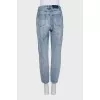 Джинси блакитного кольору mom fit