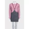 Shirt and skirt suit