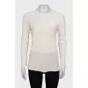Silk blouse with a cutout back