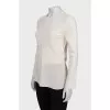 Silk blouse with a cutout back