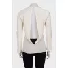 Silk blouse with a cutout back