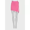 Pink straight-cut skirt
