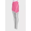 Pink straight-cut skirt