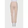 Tapered trousers with elastic