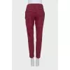 Tapered-fit trousers in a houndstooth print