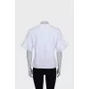 White T-shirt with puff sleeves