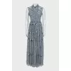 Gray dress decorated with sequins