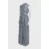 Gray dress decorated with sequins