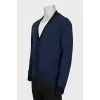Men's wool cardigan with buttons