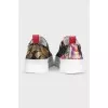 Floral print sneakers with logo