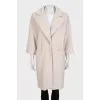 Straight-cut coat