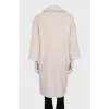 Straight-cut coat