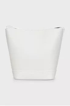 White Triomphe Bucket Bag