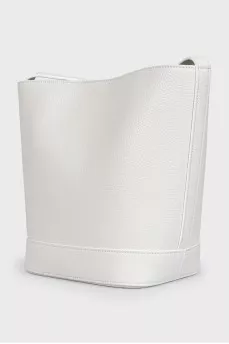 White Triomphe Bucket Bag