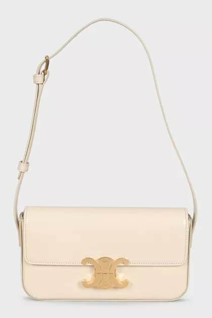 Triomphe Beige Shoulder Bag