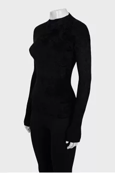 Black jumper with a cutout on the back