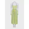 Green polka dot sundress