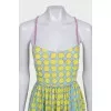 Green polka dot sundress