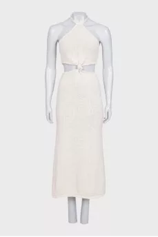 Bodycon dress with ties