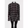 Black shirt with signature print