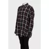 Black shirt with signature print