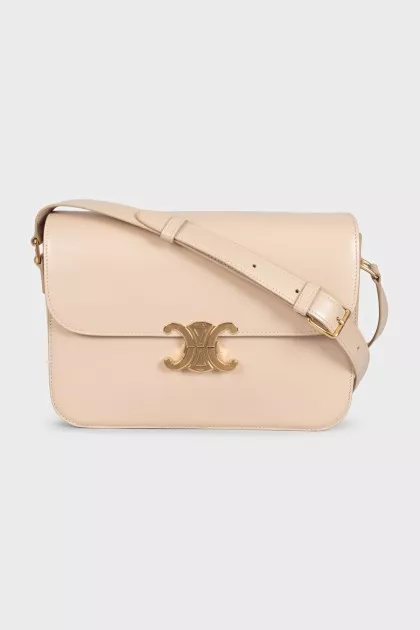 Triomphe Leather Crossbody Bag