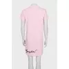 Straight-cut T-shirt dress with embroidered logo