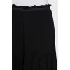 Pleated skirt decorated with lace